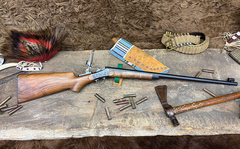 This is the No. 4 Remington rifle that was the Junior Shooter prize.